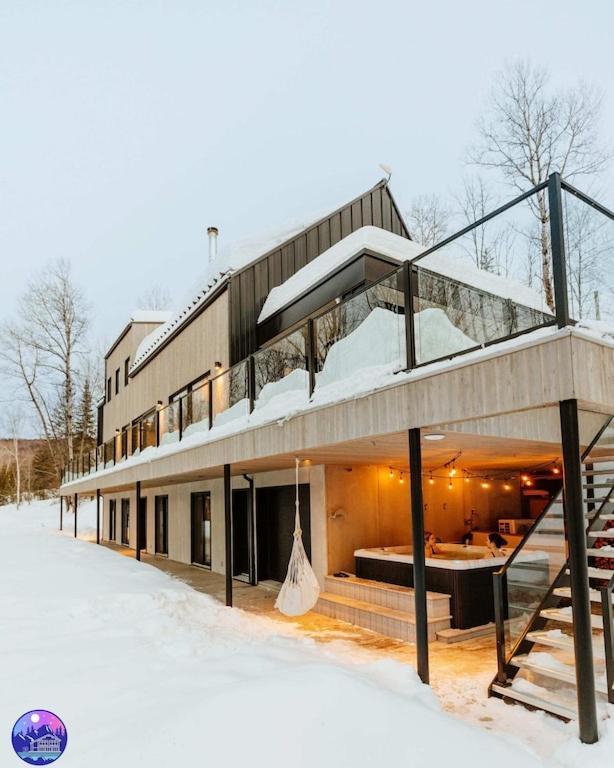 Chalet Flodhaus- Bord Riviere St-Maurice Saint Roch de Mekinac Bagian luar foto
