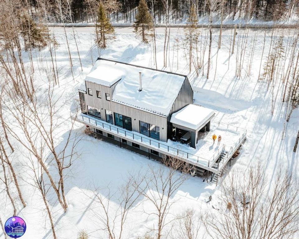 Chalet Flodhaus- Bord Riviere St-Maurice Saint Roch de Mekinac Bagian luar foto